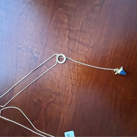 Madewell necklace lapis pyramid drop - Picture 6 of 7